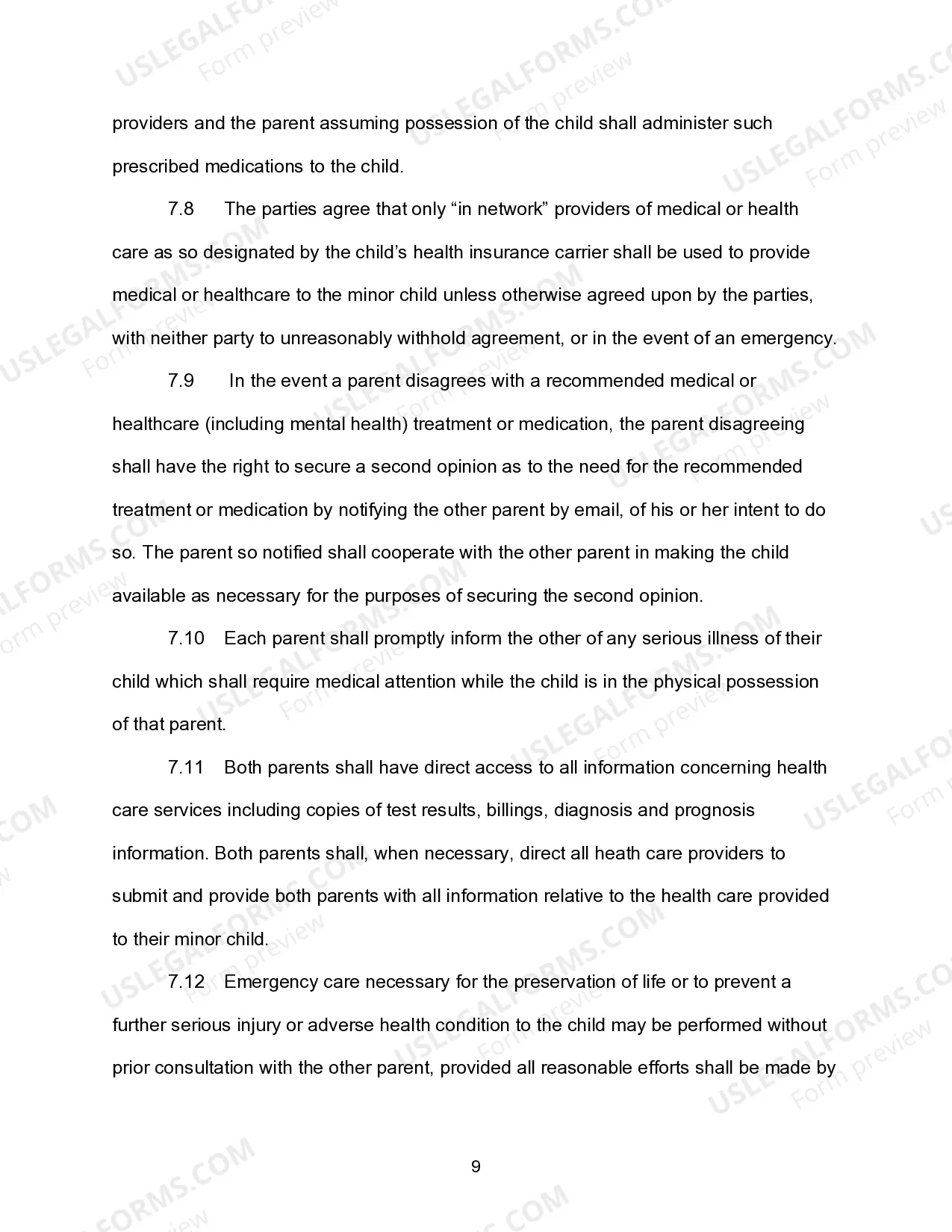 Preview Marital Settlement Agreement