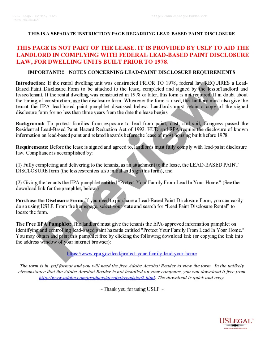Preview Residential Rental Lease Agreement