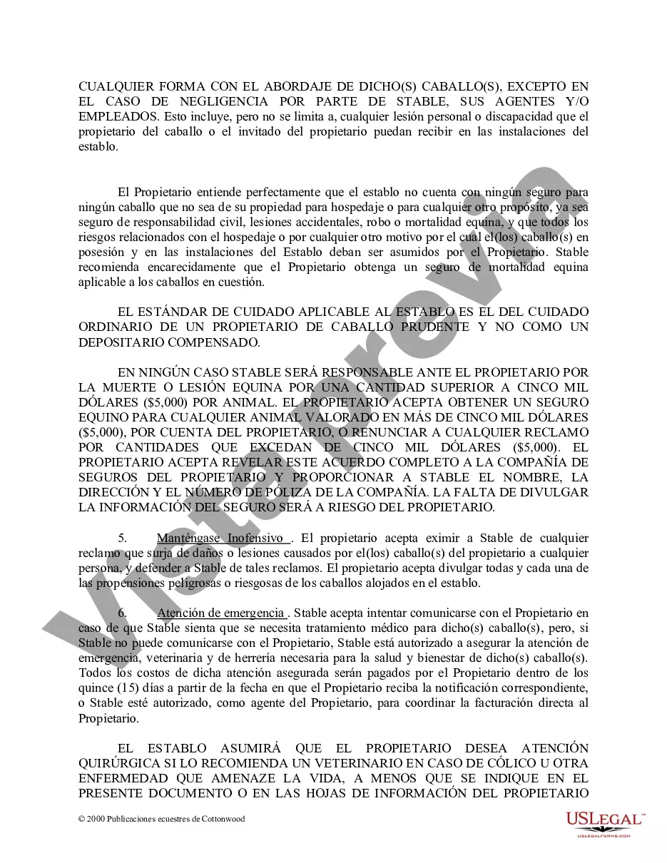 Preview Paquete de formularios equinos de caballos de Maryland