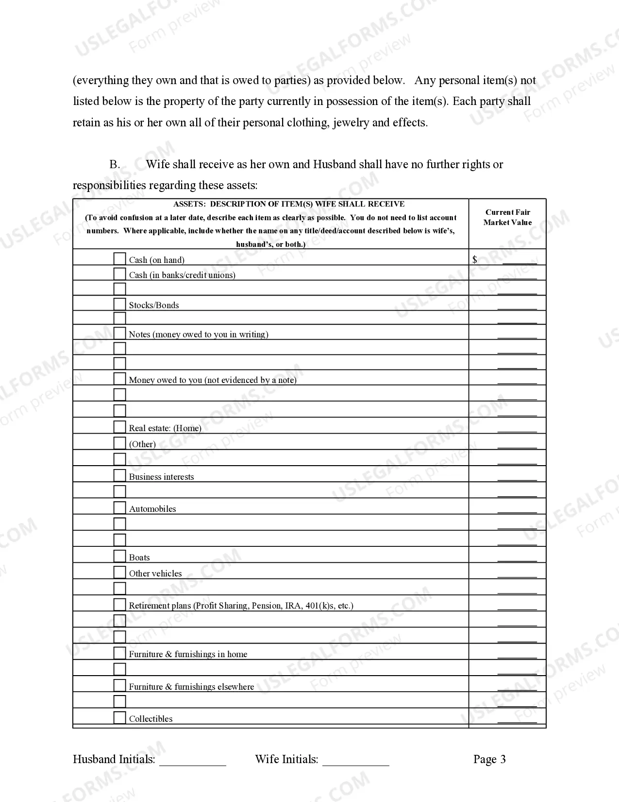 Preview Marital Domestic Separation and Property Settlement Agreement Minor Children Parties May have Joint Property or Debts Effective Immediately
