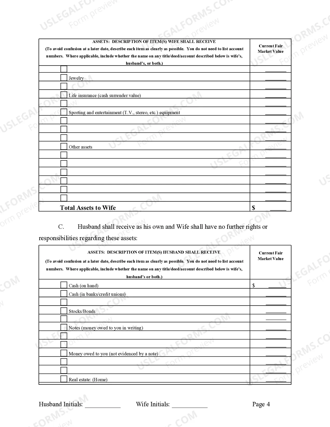 Preview Marital Domestic Separation and Property Settlement Agreement Minor Children Parties May have Joint Property or Debts Effective Immediately