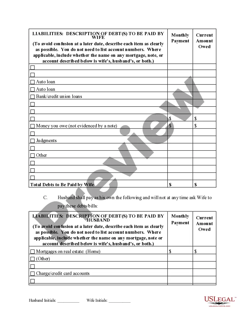 Get Marital Domestic Separation and Property Settlement Agreement no Children parties may have Joint Property or Debts Effective Immediately Preview Marital Domestic Separation and Property Settlement Agreement no Children parties may have Joint Property or Debts Effective Immediately