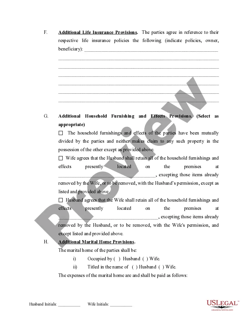 Get Marital Domestic Separation and Property Settlement Agreement no Children parties may have Joint Property or Debts Effective Immediately Preview Marital Domestic Separation and Property Settlement Agreement no Children parties may have Joint Property or Debts Effective Immediately