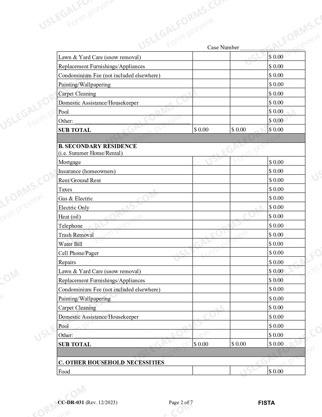Preview Financial Statement