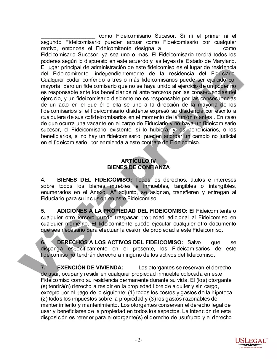Preview Fideicomiso en vida para esposo y esposa con hijos menores o adultos