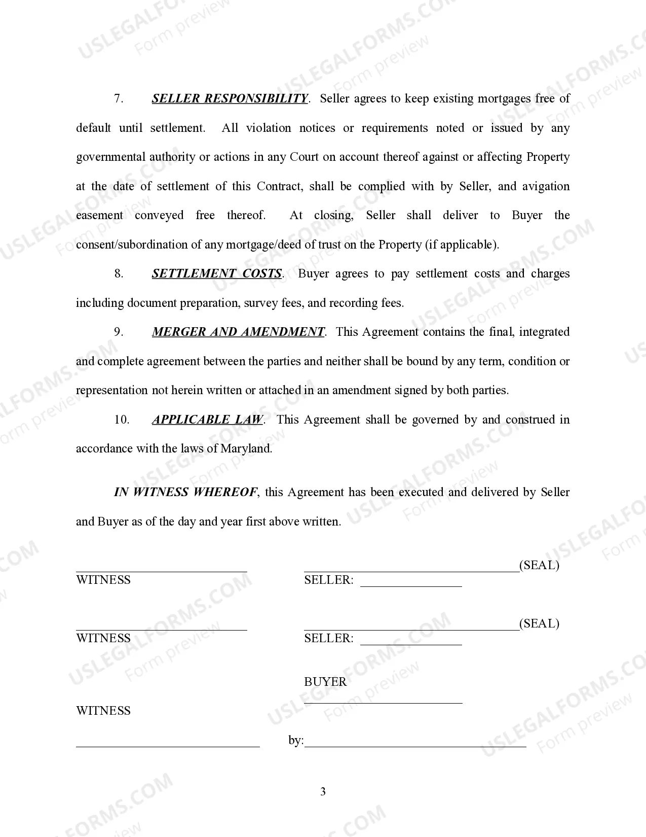 Preview Purchase Agreement for Avigation Easement