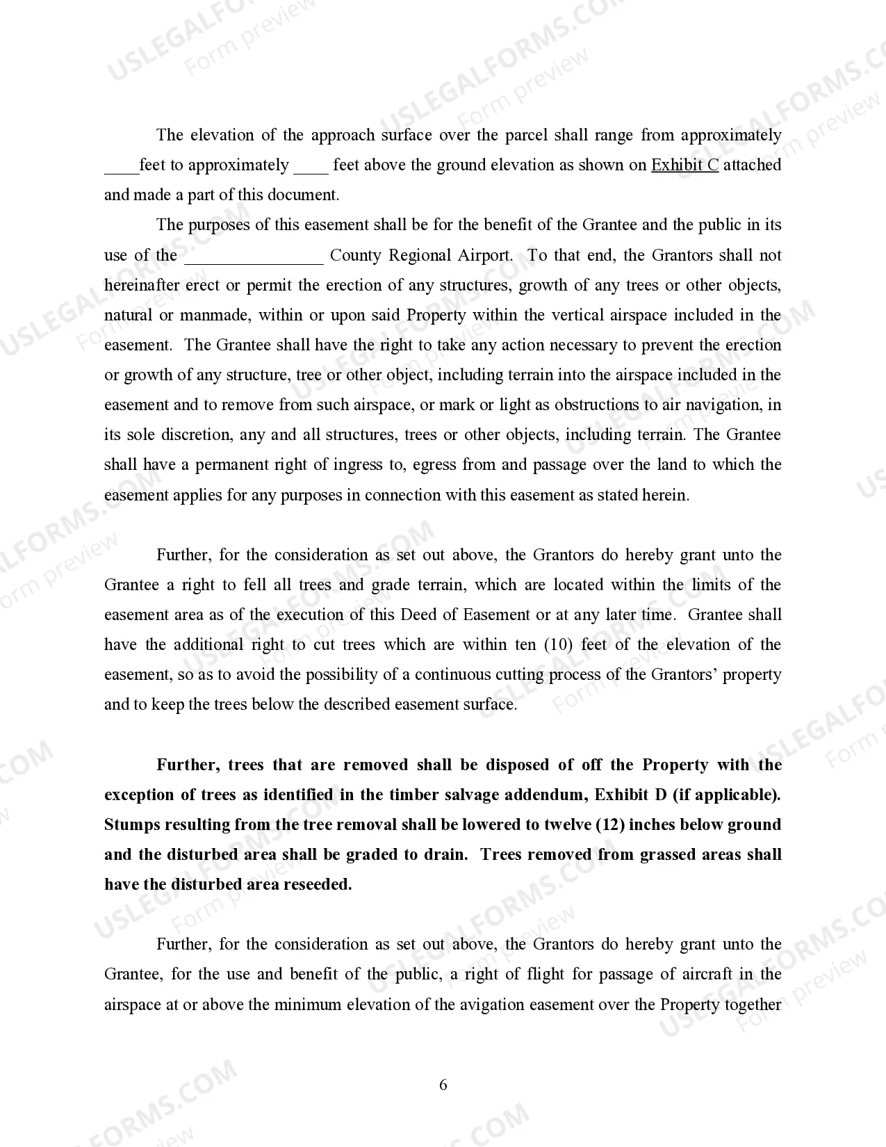 Preview Purchase Agreement for Avigation Easement