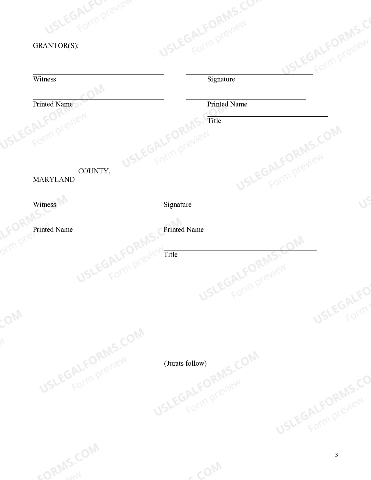 Preview Grant of Storm Water Management Easement and Right of Way