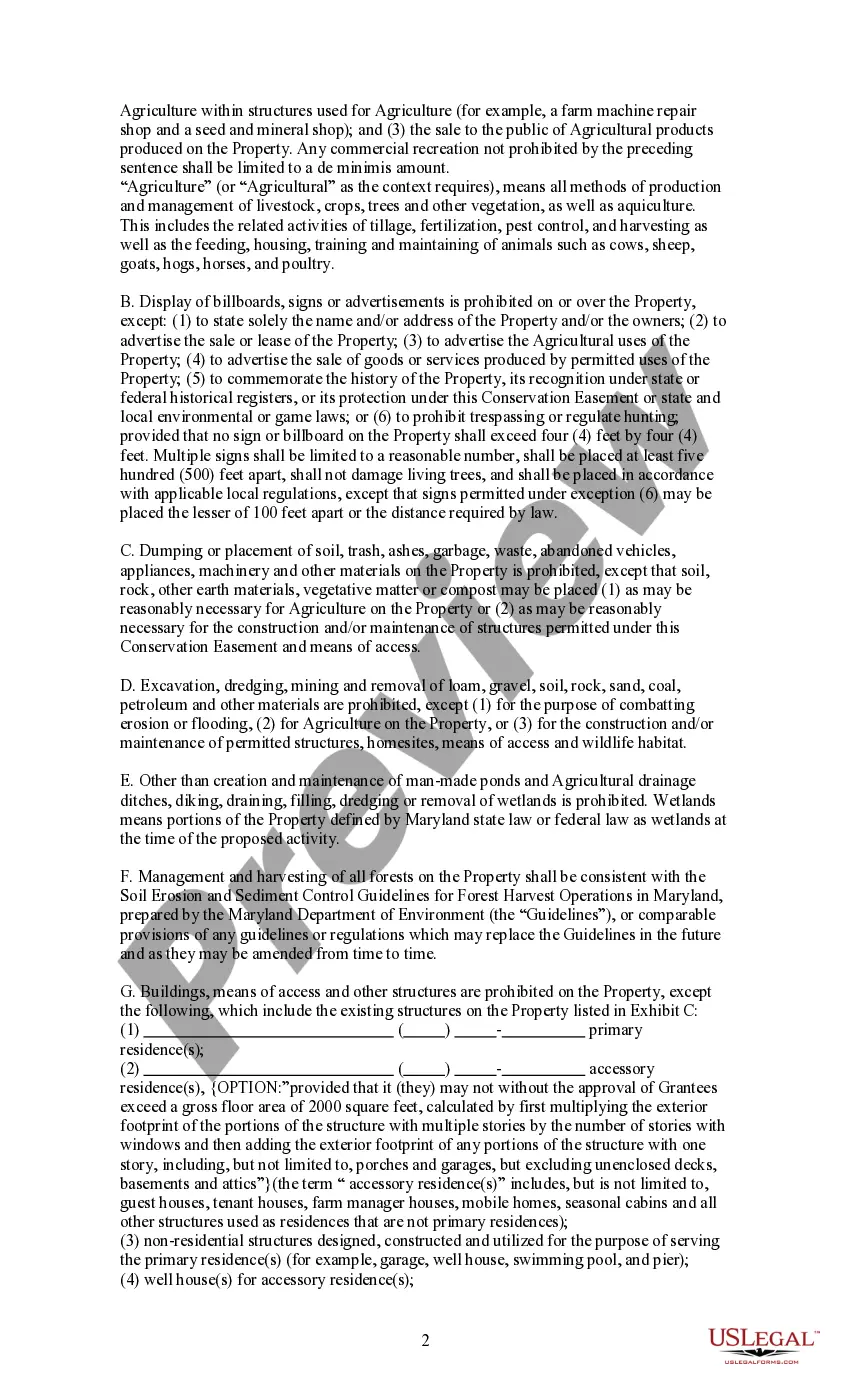 Preview General Deed of Conservation Easement