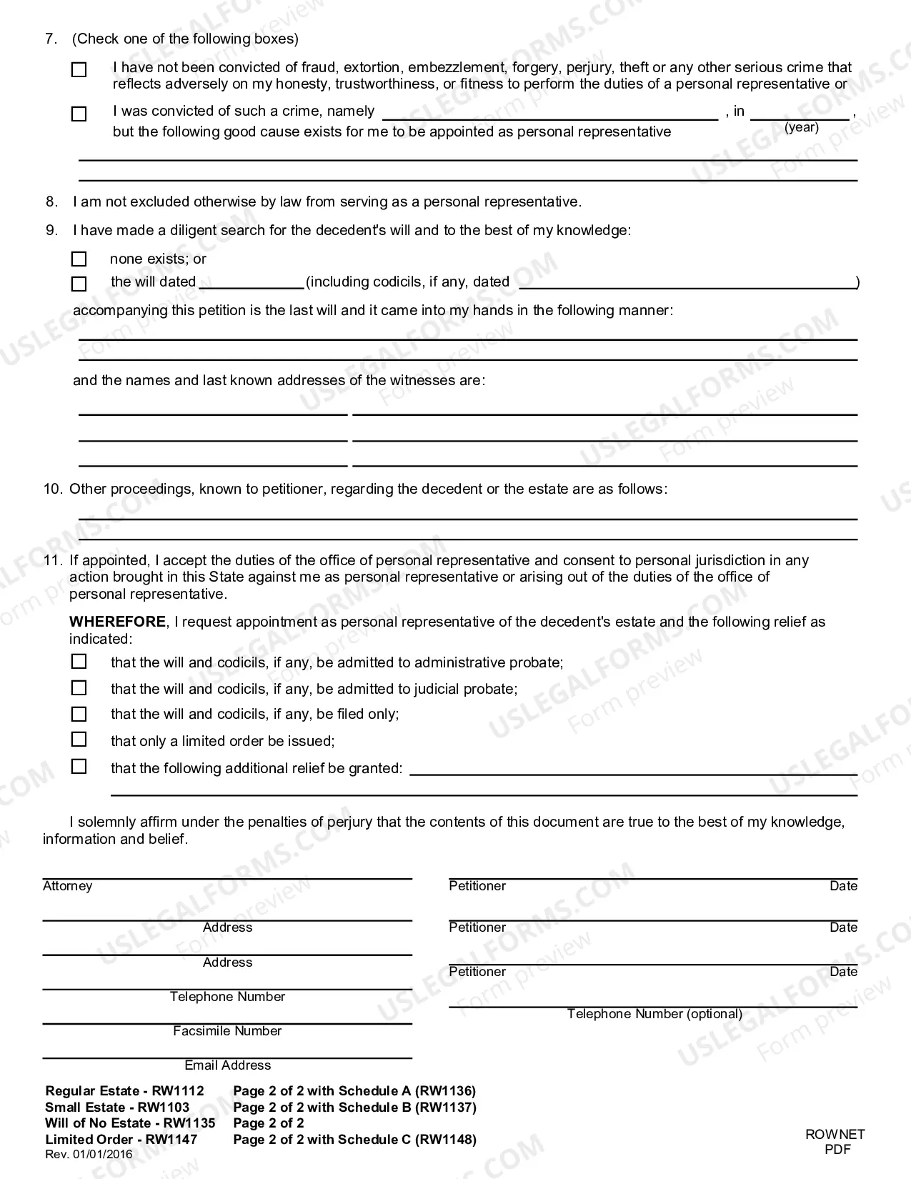 Preview Small Estate Affidavit for Estates Not More Than $50,000 or $100,000 if Spouse is Sole Heir