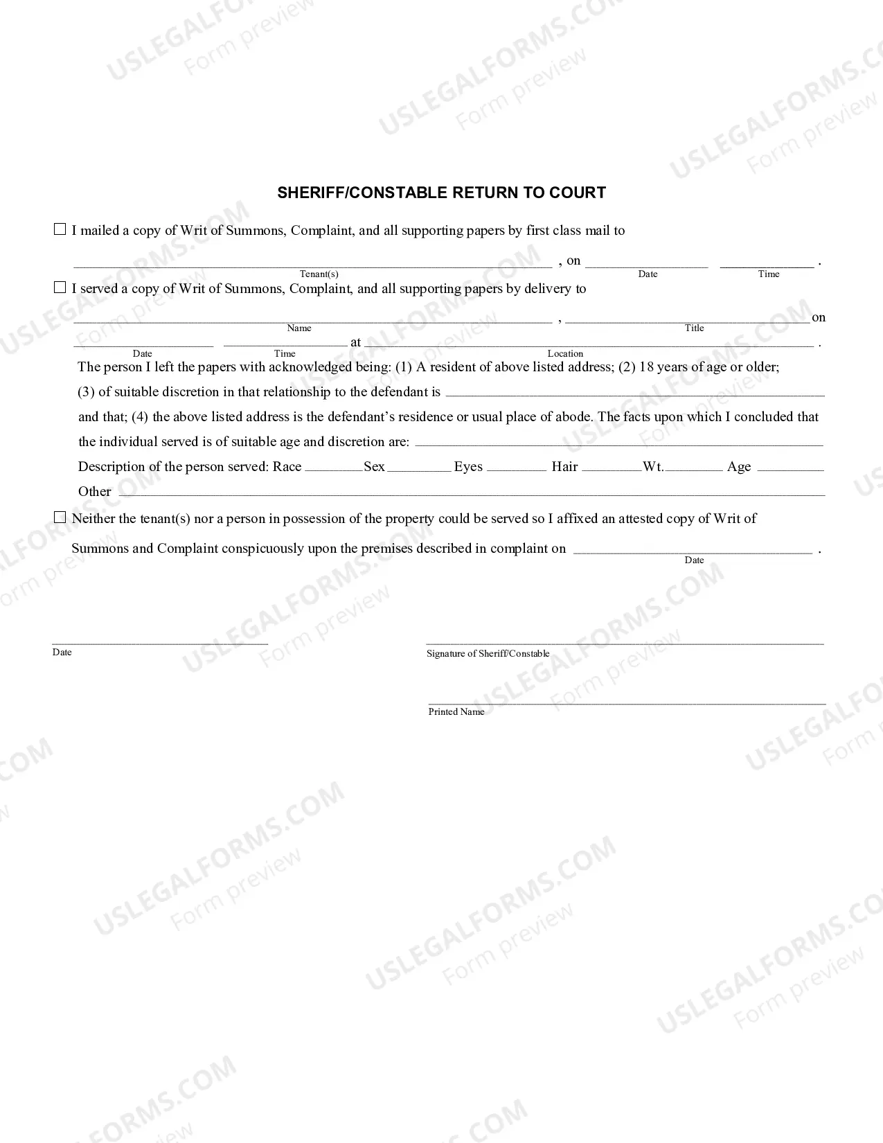 Preview Sample Landlord's Complaint for Repossession of Rented Property for Breach of Lease