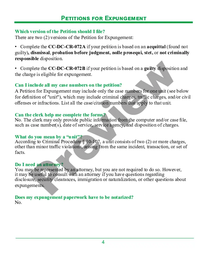 Preview Maryland Guide to the Expungement Process