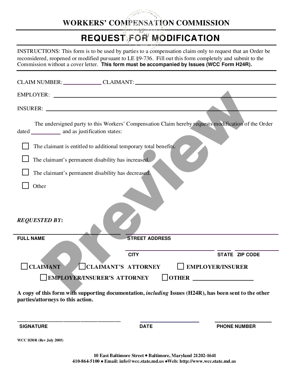 form Request for Reconsideration or Modification preview