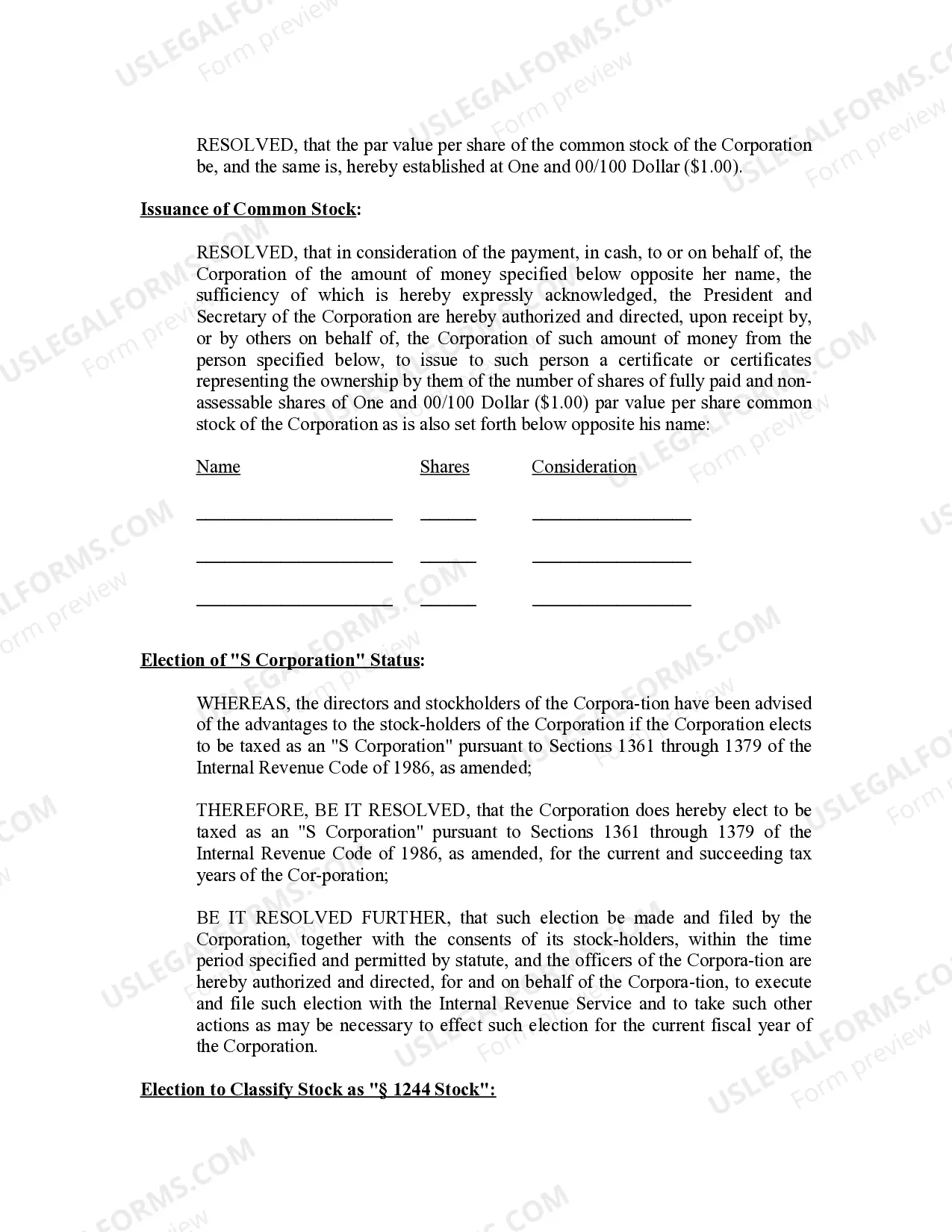 Preview Minutes for Organizational Meeting