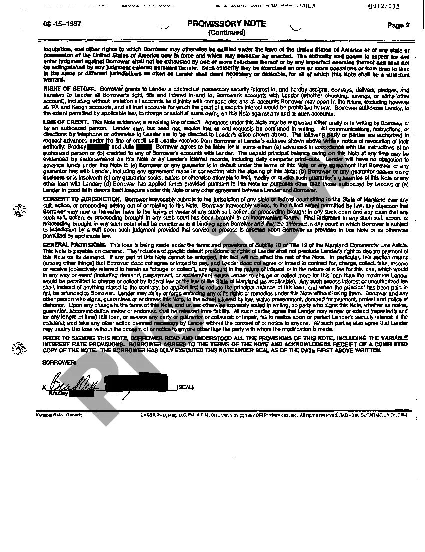 Preview A03 Exhibit 1 Promissory Note