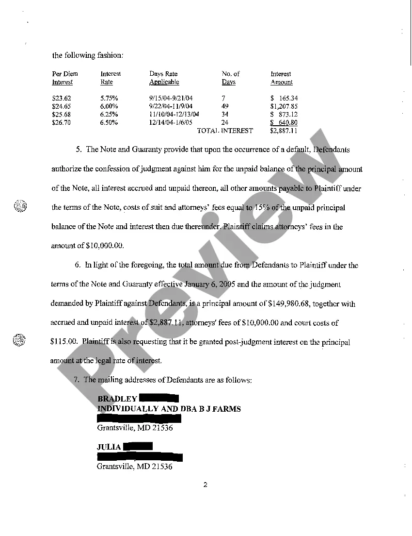 Preview A06 Exhibit 4 Affidavit of Amounts Owed