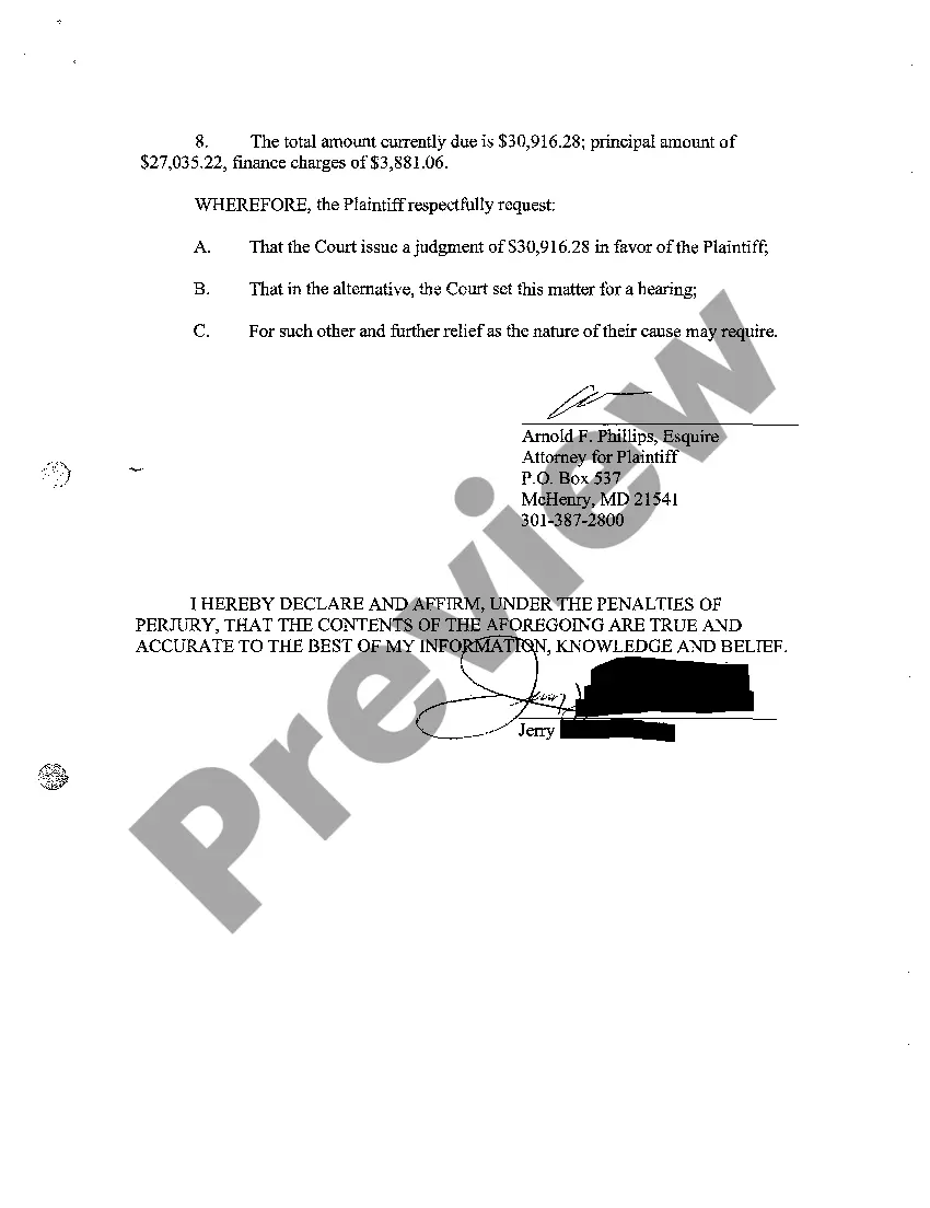 Get A02 Complaint for Breach of Contract Preview A02 Complaint for Breach of Contract