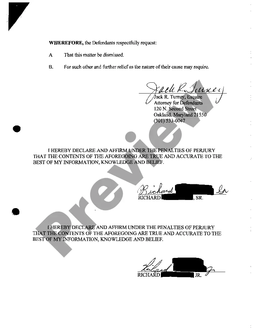 Preview A06 Answer To Complaint