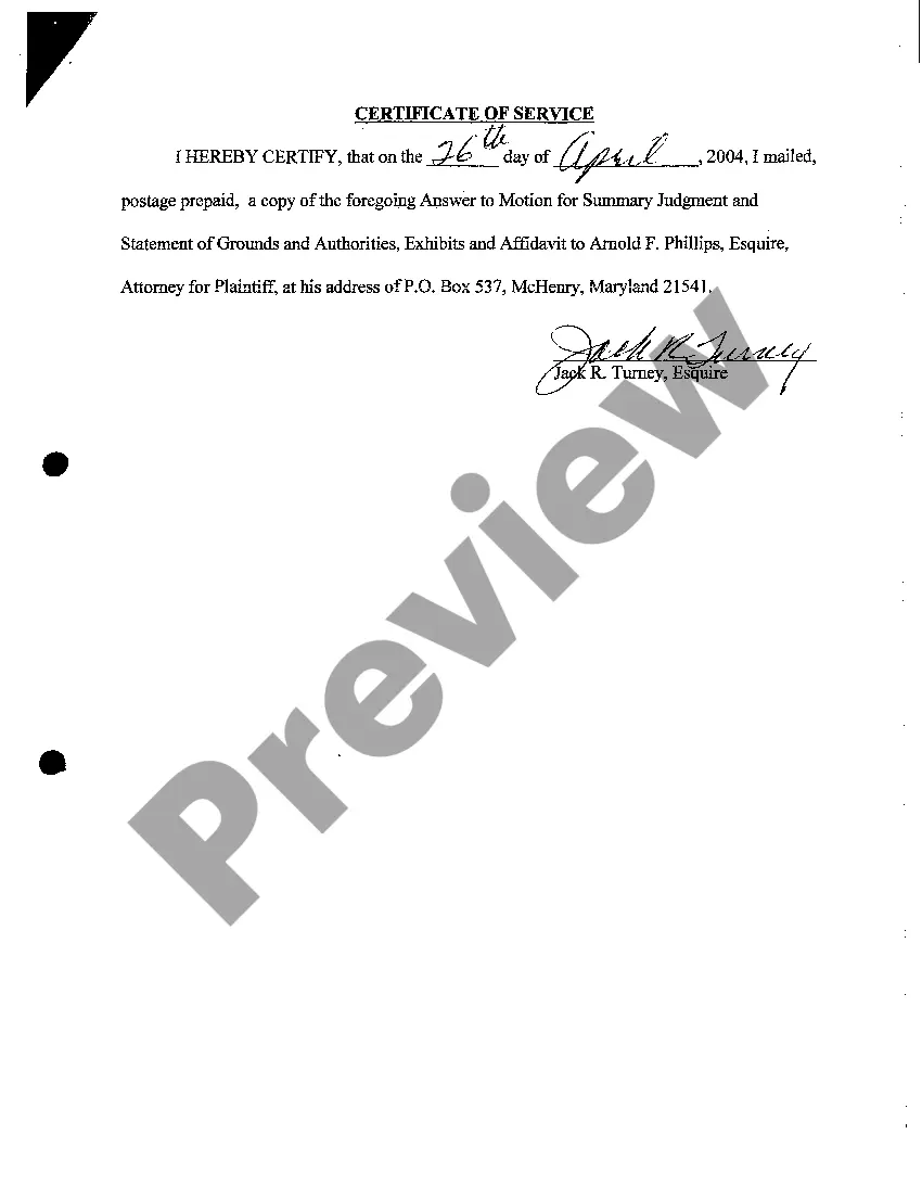 Preview A06 Answer To Complaint