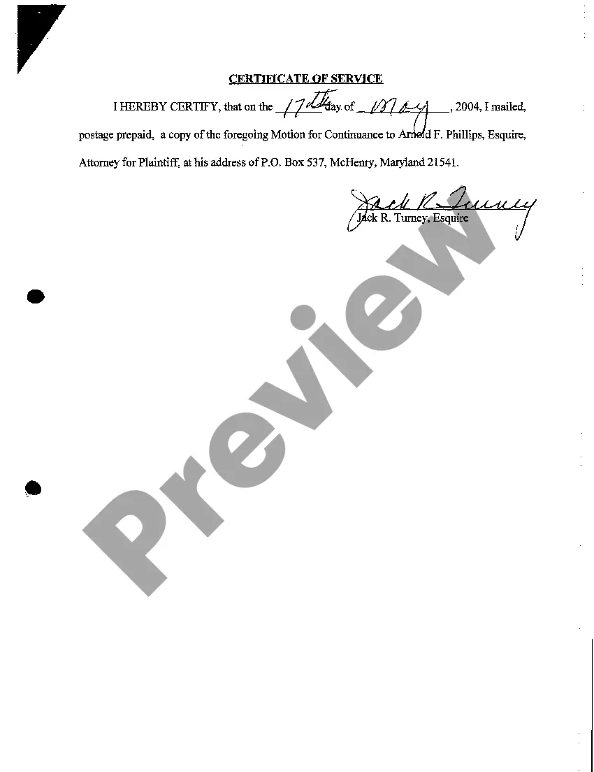 Preview A12 Motion For Continuance