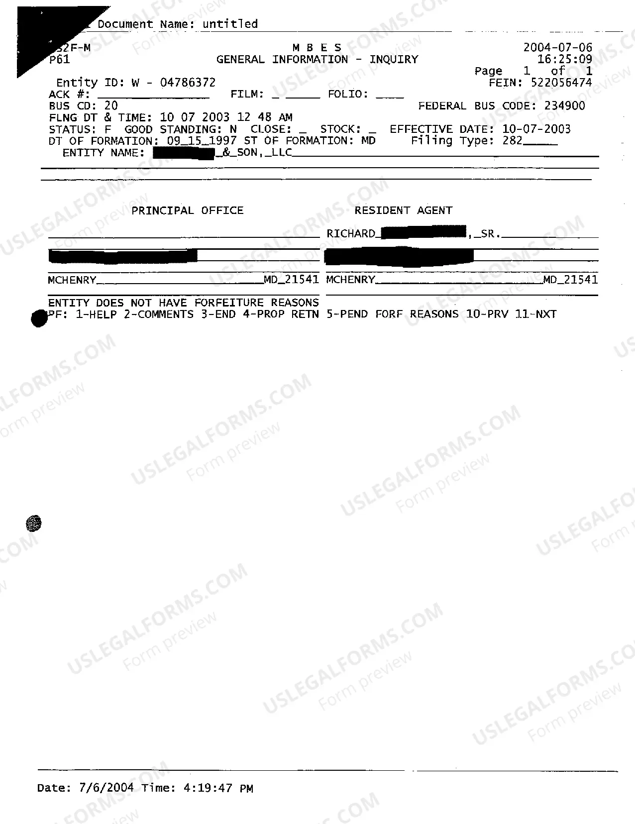 Preview A16 Exhibit 1 Personal Property Assessment Inquiry