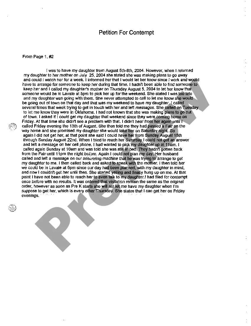 Preview A19 Petition For Contempt