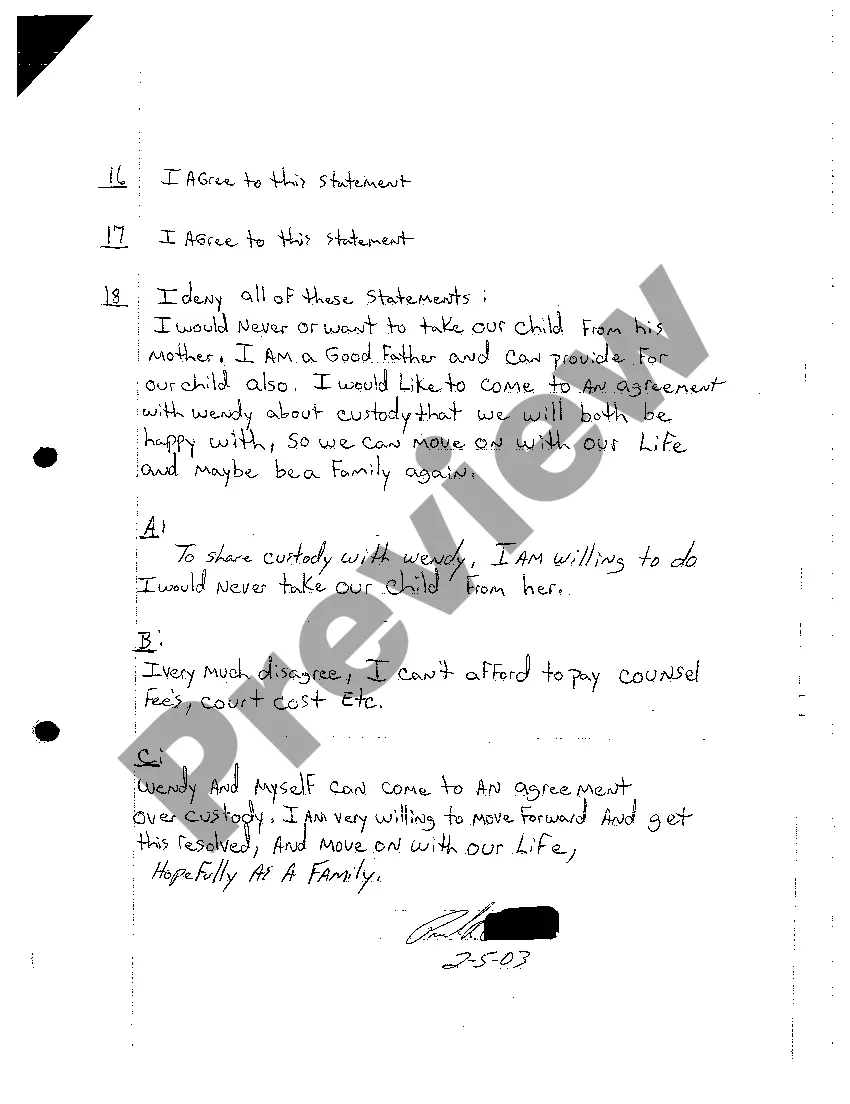 Get A07 Answer To Complaint Preview A07 Answer To Complaint