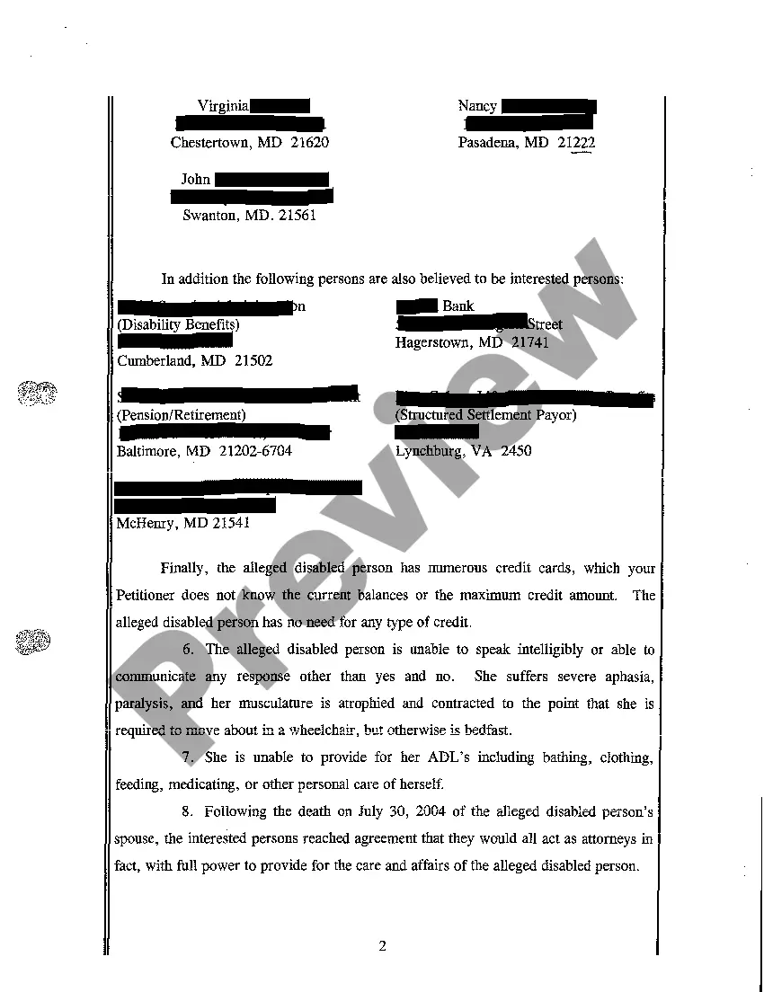 Preview A02 Complaint for Appointment of a Guardian of Person and Property and Other Relief