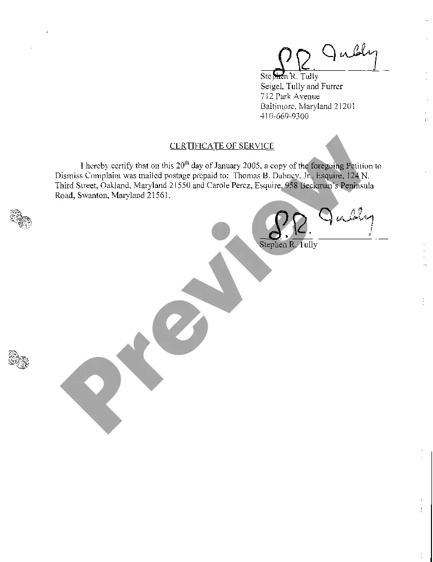 Preview A42 Petition to Dismiss Complaint