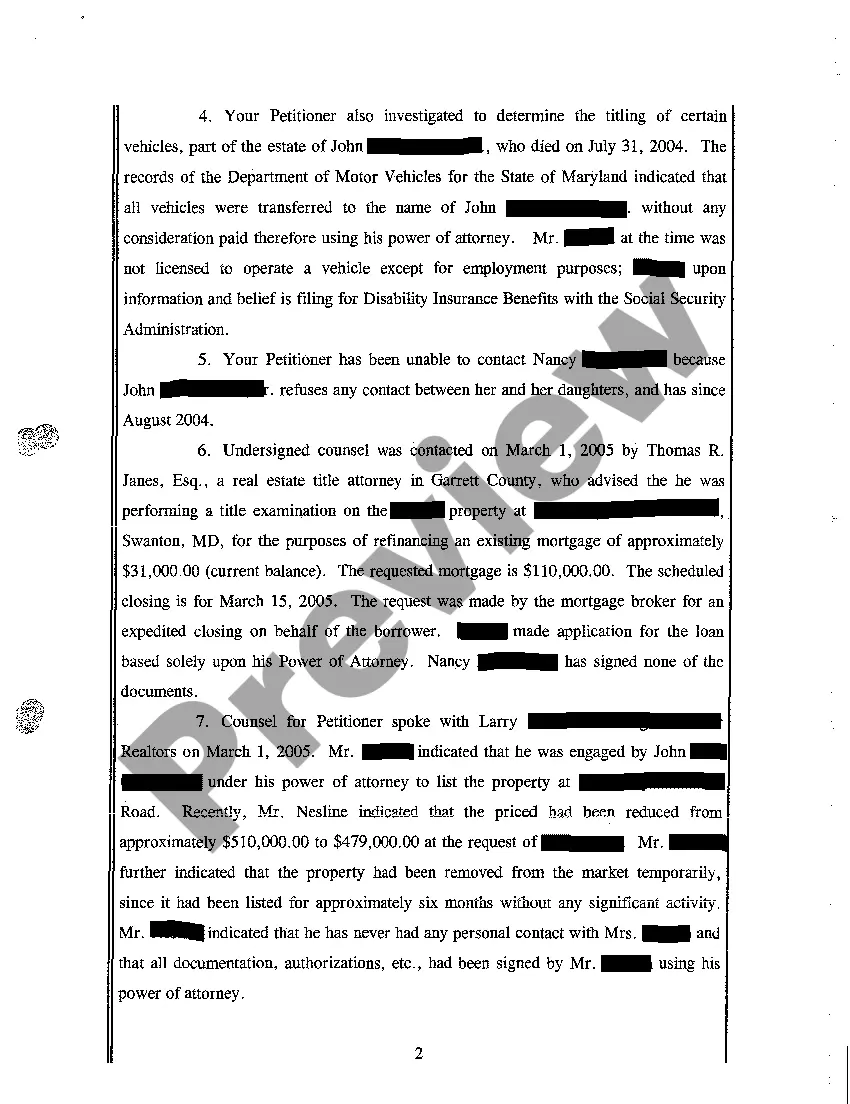 Preview A50 Petition for Injunctive Relief