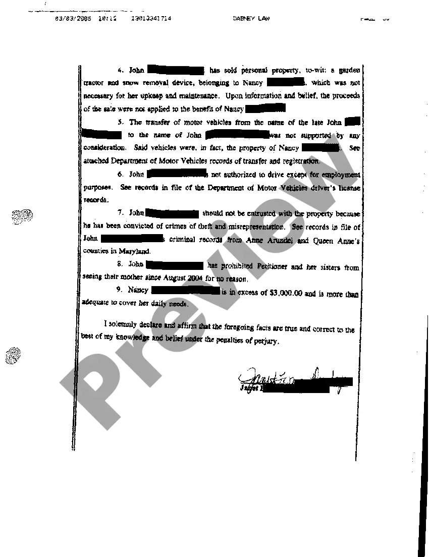 Get A51 Affidavit in Support of Petition for Injunctive Relief Preview A51 Affidavit in Support of Petition for Injunctive Relief