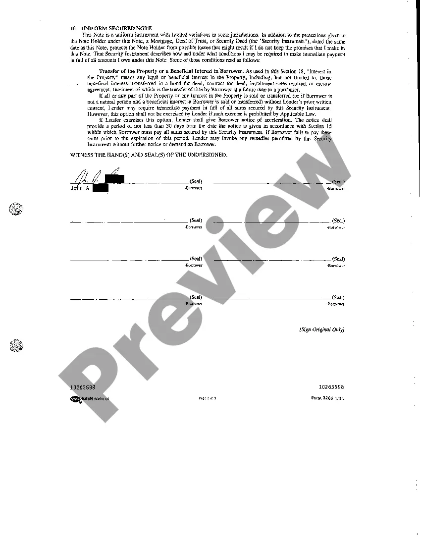 Preview A08 Promissory Note