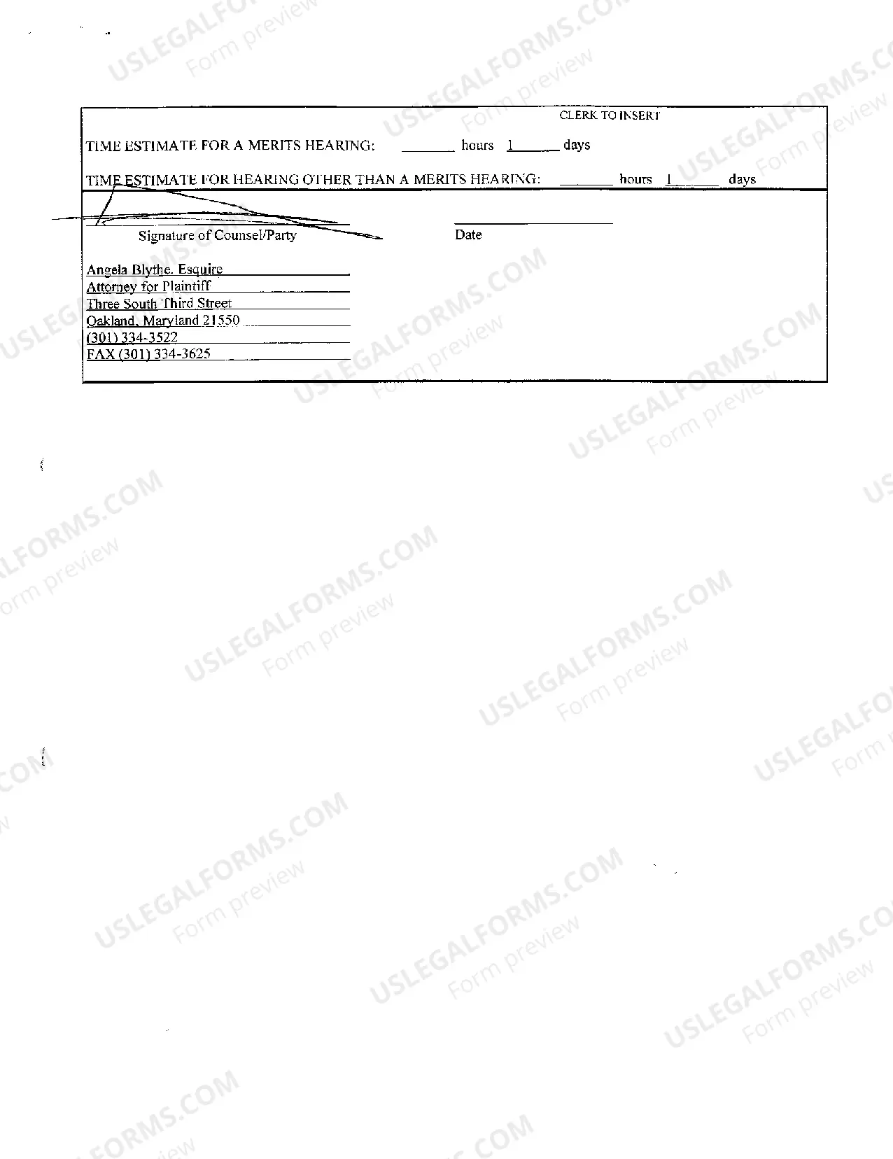 Preview A03 Civil - Domestic Case Information Report