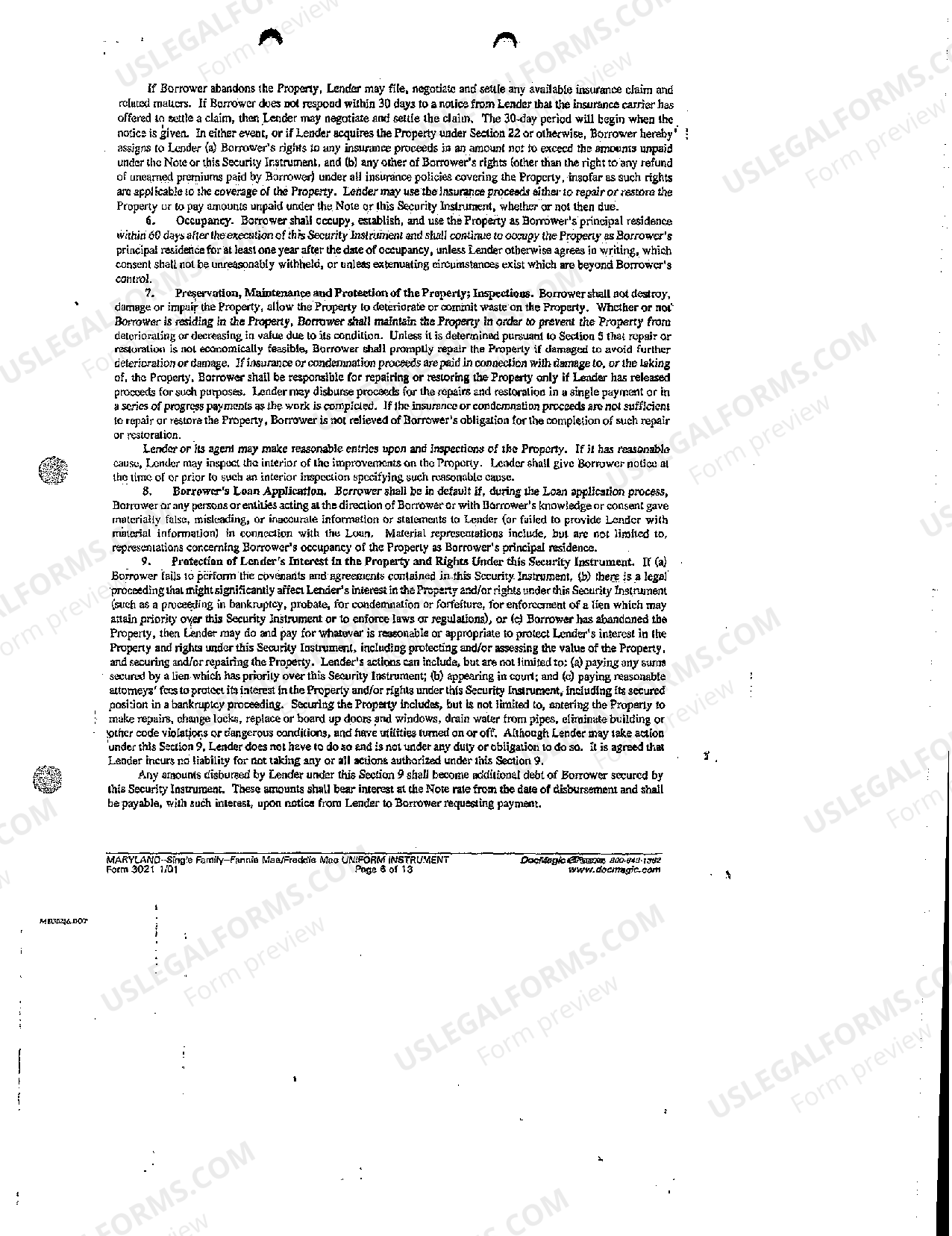 Montgomery Maryland Deed of Trust US Legal Forms