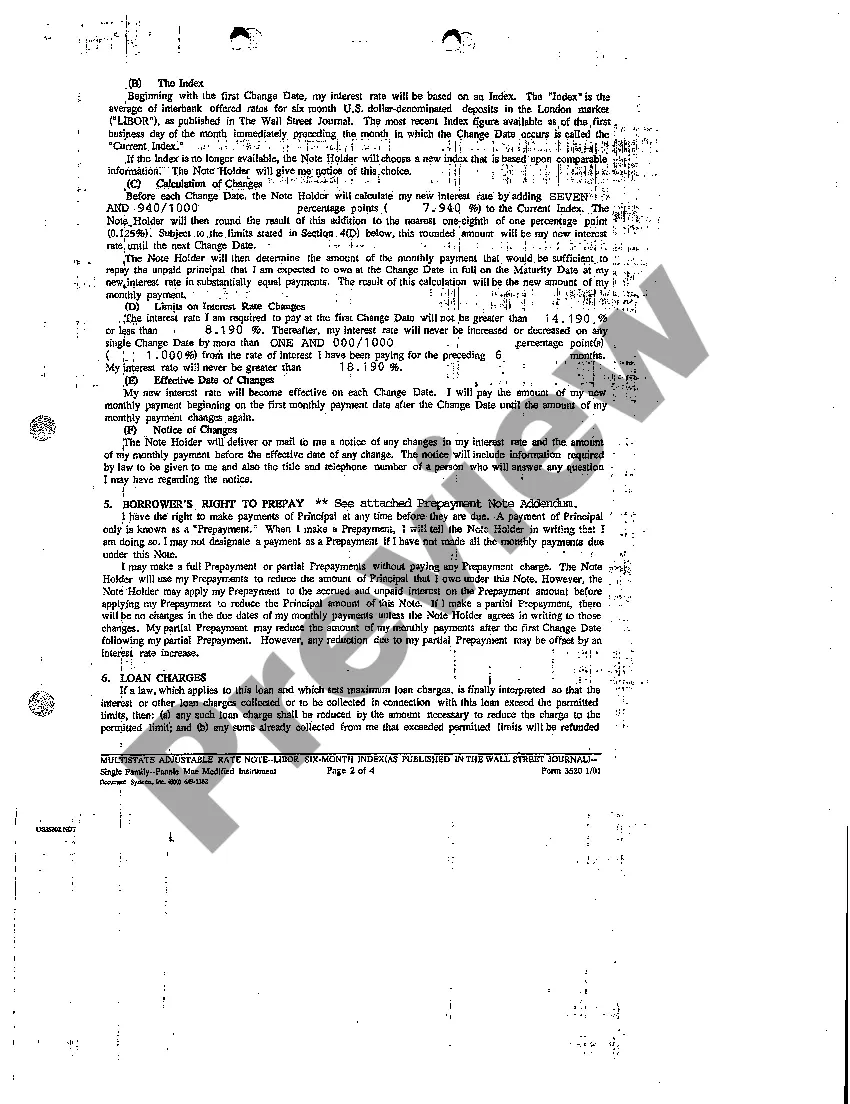 Preview A12 Adjustable Rate Note