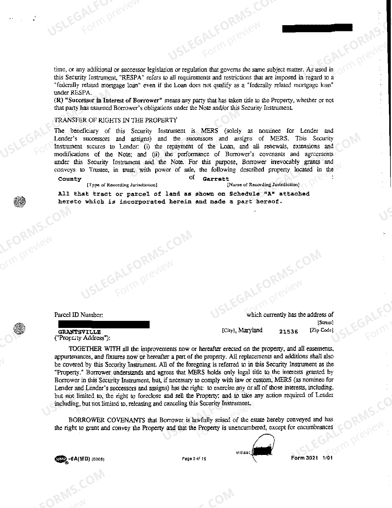 Montgomery Maryland Deed of Trust US Legal Forms