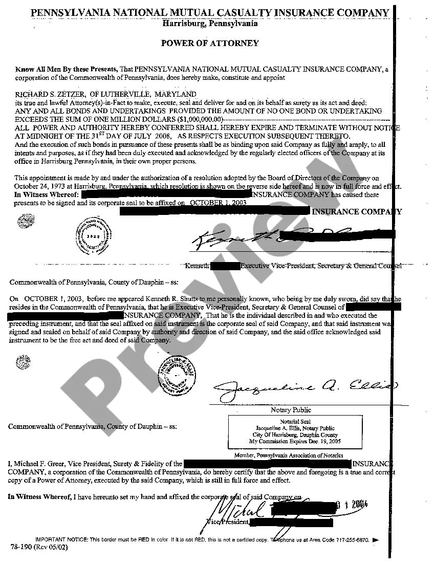 Preview A11 Foreclosure Bond