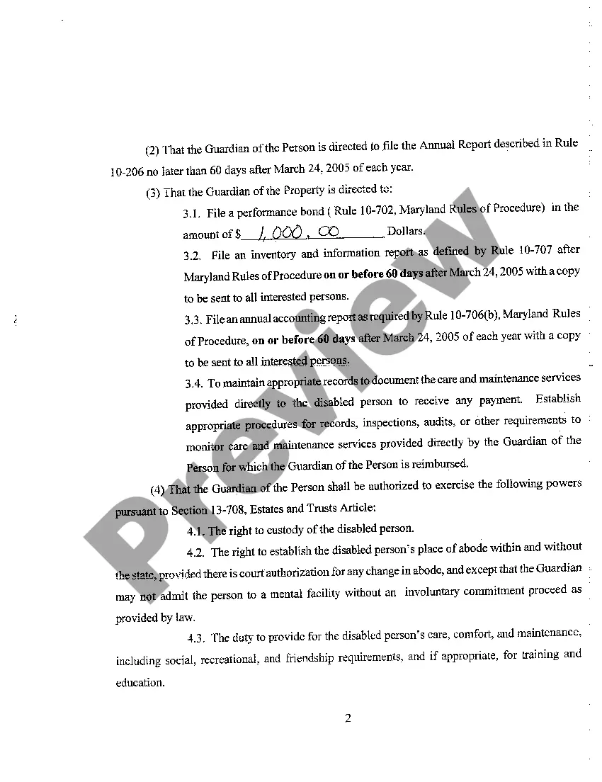 Preview A20 Order of Guardianship