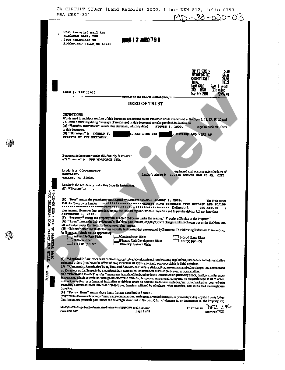 page 0 A04 Deed of Trust preview