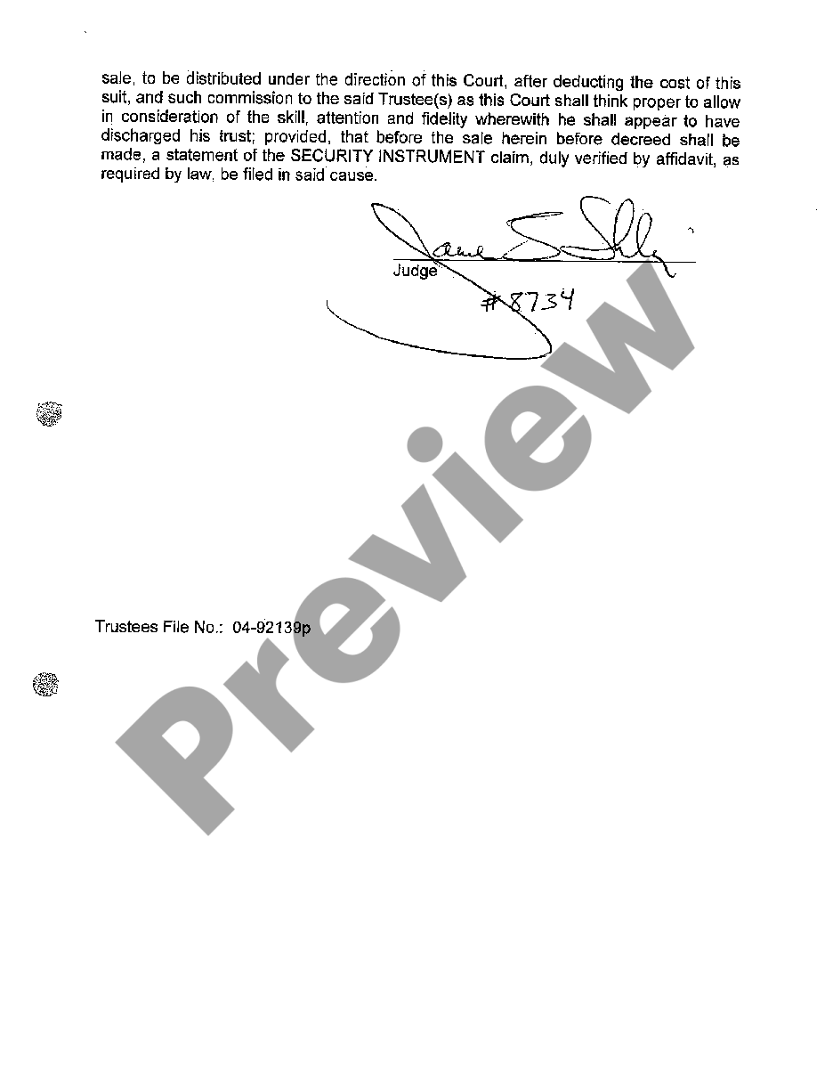 page 1 A08 Decree for Sale of Property preview