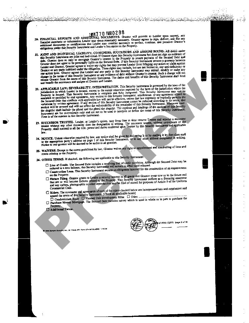 Get A09 Deed of Trust Preview A09 Deed of Trust