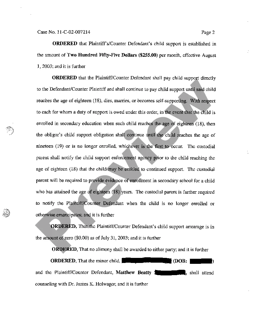 Get A06 Final Judgment of Divorce Preview A06 Final Judgment of Divorce