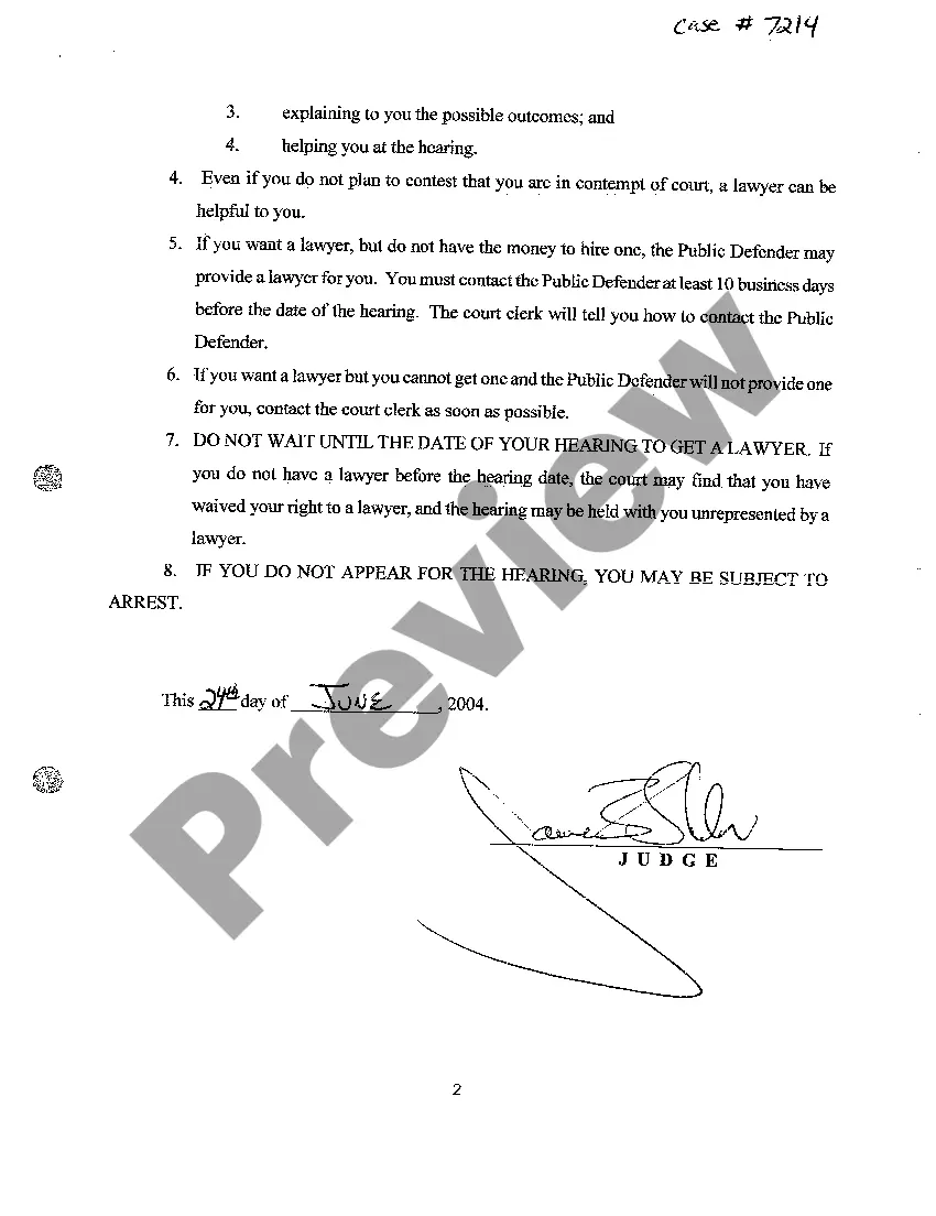 Get A08 Show Cause Order Preview A08 Show Cause Order