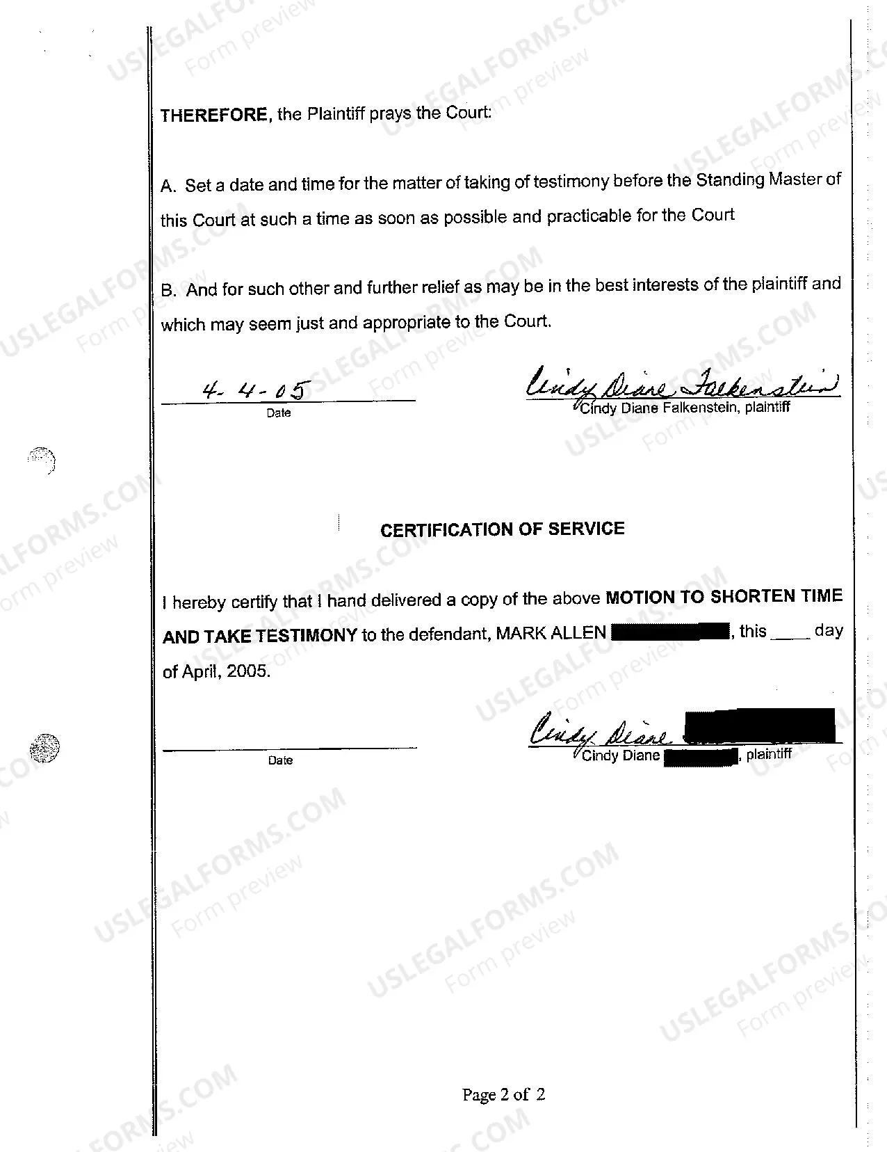 Preview A02 Bill of Complaint for Absolute Divorce