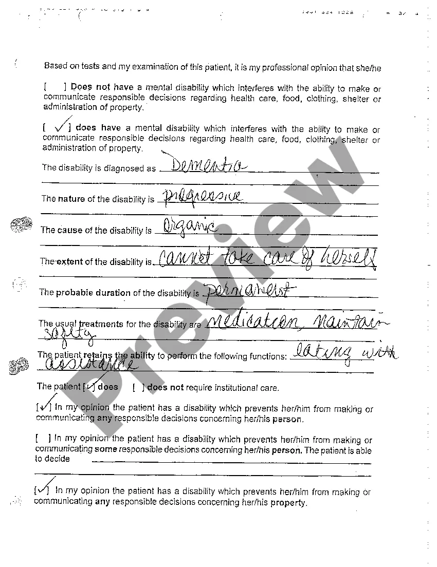 Preview A03 Physician's Certificate