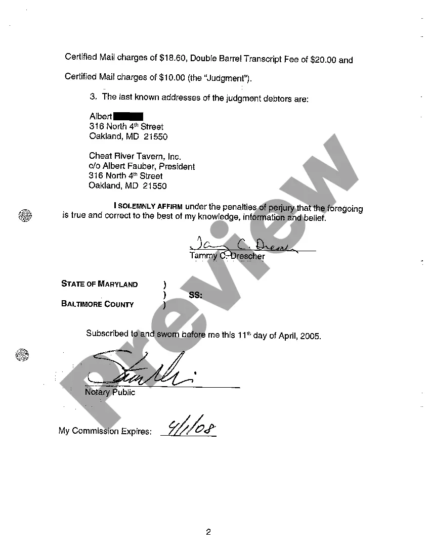 Get A03 Affidavit of Last Known Address Preview A03 Affidavit of Last Known Address