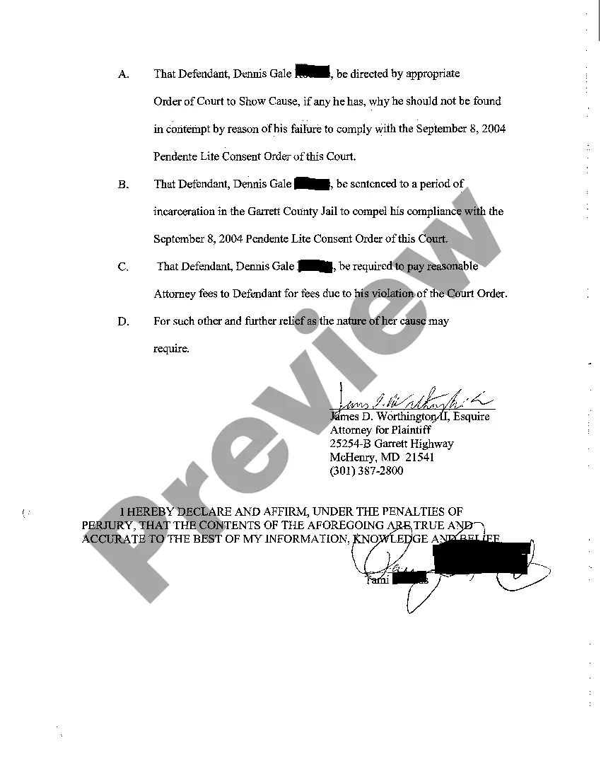 Get A27 Petition for Contempt Preview A27 Petition for Contempt