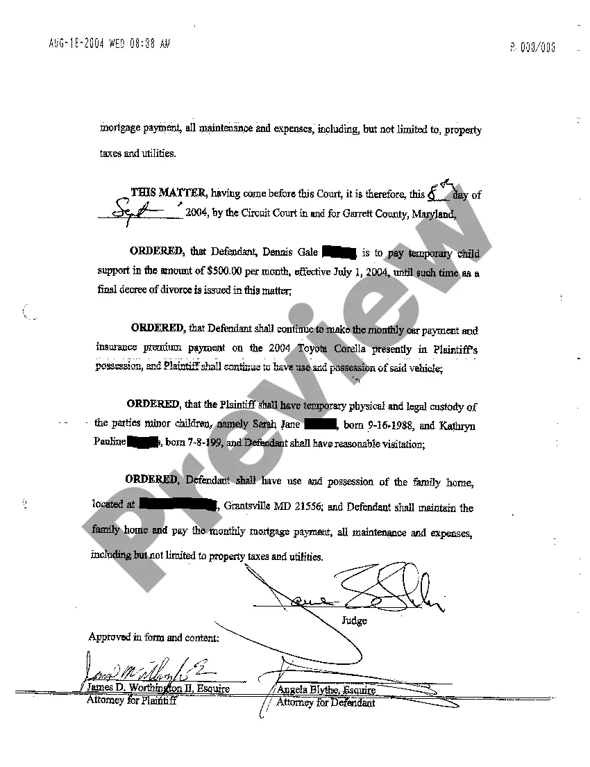 Preview A28 Pendente Lite Consent Order