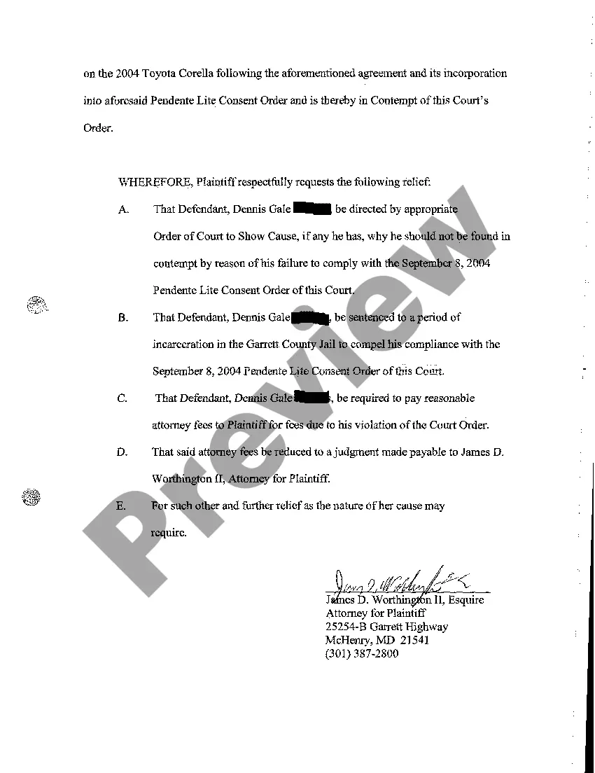 Preview A31 Petition for Contempt