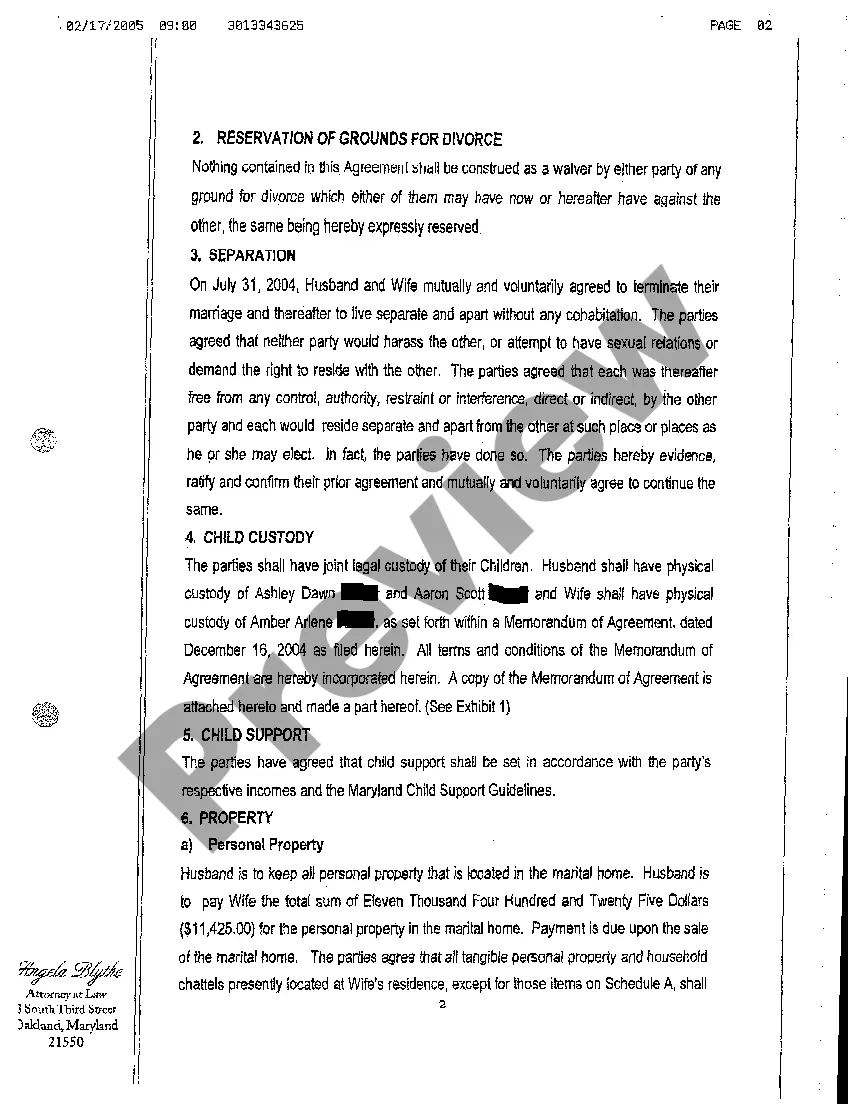 Get A06 Property Settlement Agreement Preview A06 Property Settlement Agreement